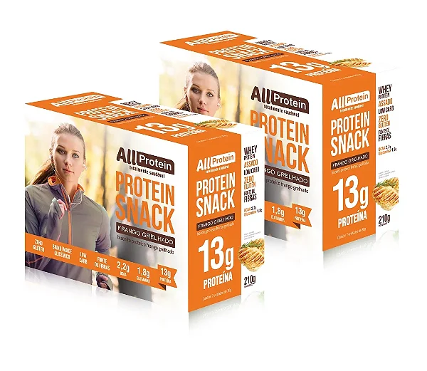 Protein Snack Sabor Frango Grelhado 14 unidades 420g | All Protein