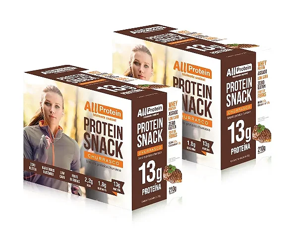 Protein Snack Sabor Churrasco Defumado 14 unidades 420g | All Protein