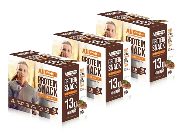 Protein Snack Sabor Churrasco Defumado 21 unidades 630g | All Protein