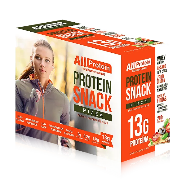 Protein Snack Sabor Pizza Crocante 7 unidades 210g | All Protein