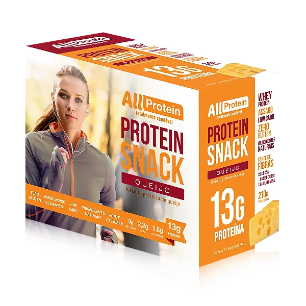 Protein Snack Sabor Queijo Cremoso 7 unidades 210g | All Protein