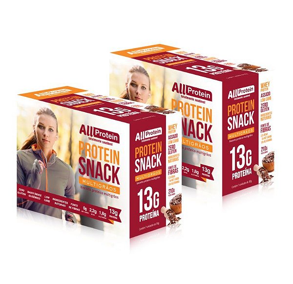 2 Caixas de Protein Snack MultiGrãos All Protein 14 unidades de 30g - 420g