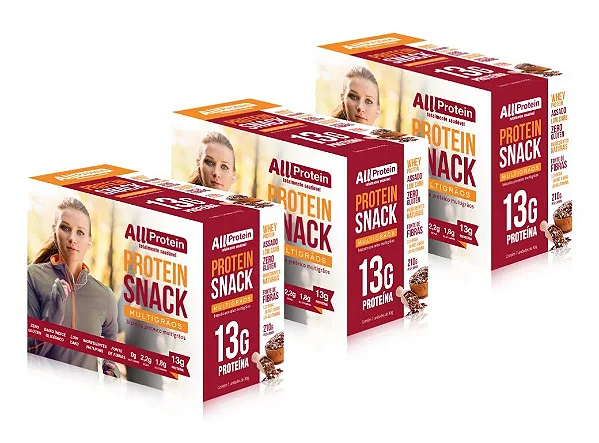 Protein Snack Sabor Multigrãos Crocante 21 unidades 630g | All Protein