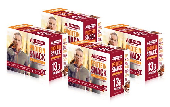4 Caixas de Protein Snack MultiGrãos All Protein 28 unidades de 30g - 840g