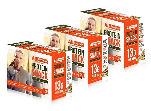 Protein Snack Sabor Pizza Crocante 21 unidades 630g | All Protein