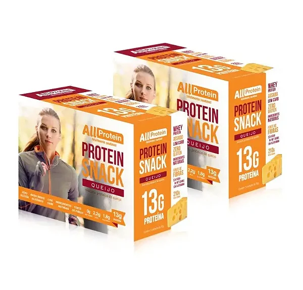 Protein Snack Sabor Queijo Cremoso 14 unidades 420g | All Protein