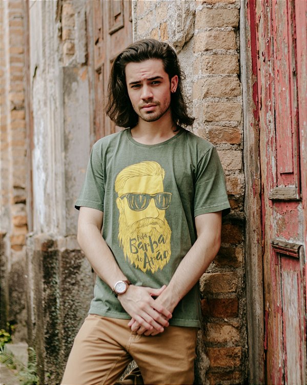 Camiseta Masculina Pela Barba de Arão