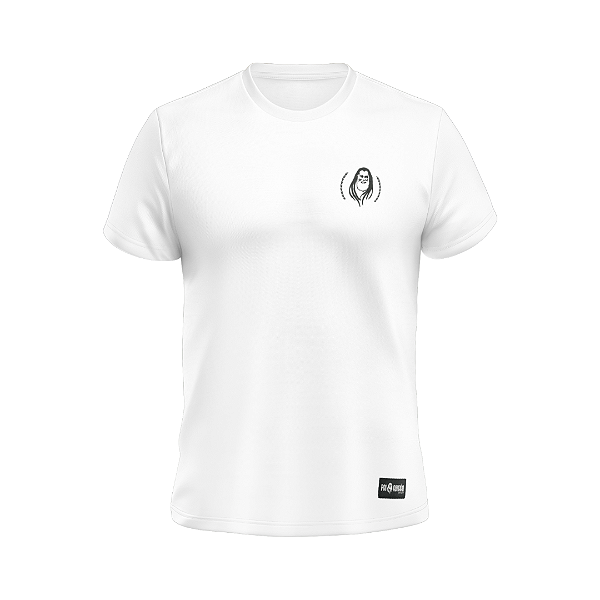 Camiseta Masculina Pai Abraão Minimalista - Branca