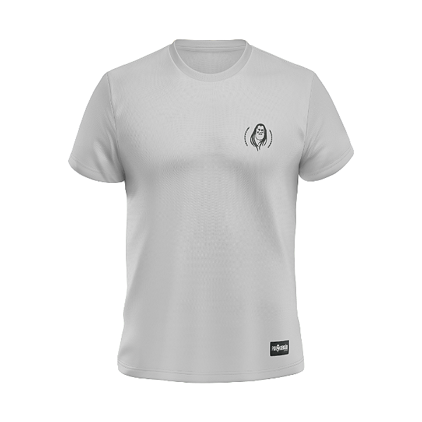 Camiseta Masculina Pai Abraão Minimalista - Cinza Mescla