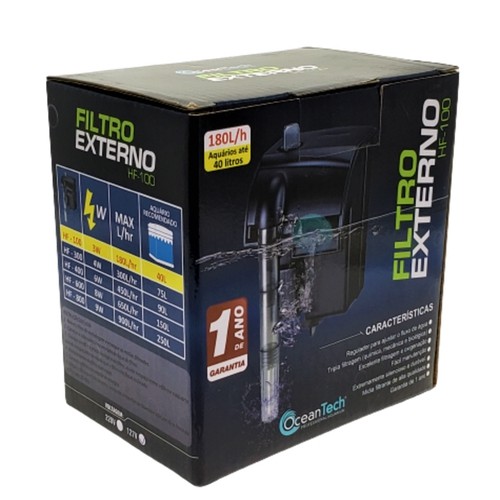 Filtro Externo Ocean Tech HF 100 para aquarios ate 40L