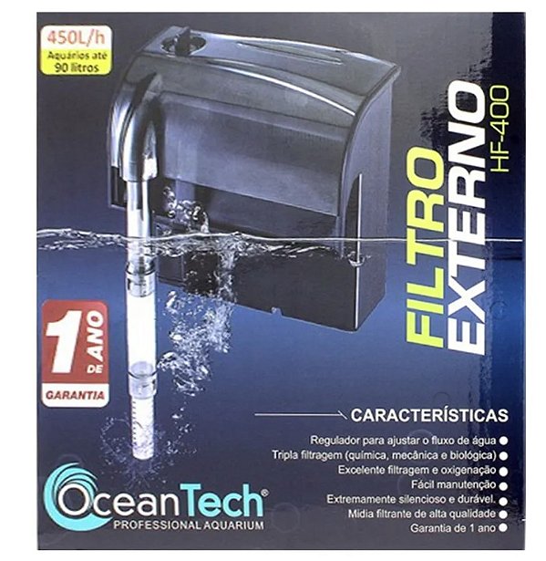 Filtro Externo Ocean Tech HF 400 para aquários ate 90L