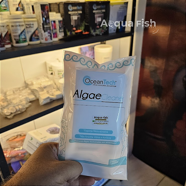 Esponja Algae Cleaner - Ocean Tech (Limpa Vidro Sem Riscar)