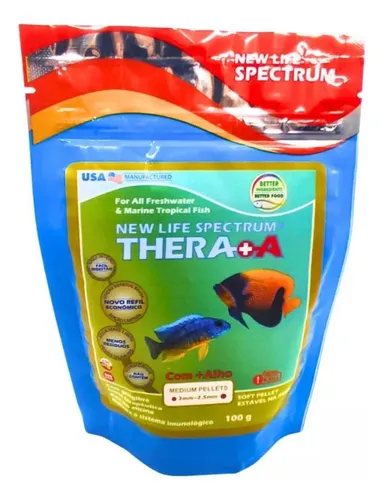 Ração New Life Spectrum Thera+A Regular Pellets 1-1,5mm 100g