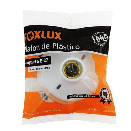 FOXLUX - Plafonier Red PVC SOQ Porc Br 4014