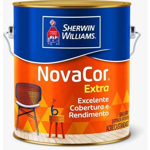 NOVACOR EXTRA - TINTA ACR STAND 3,6L TANGERINA