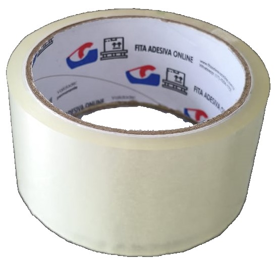 100 Un- Fita Adesiva Transparente Cristal/ Fechar Caixas 45x40 - Preço Atacado