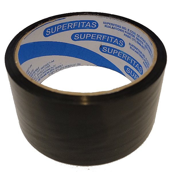 Fita Adesiva Preta 45x40 Superfitas - Unitário