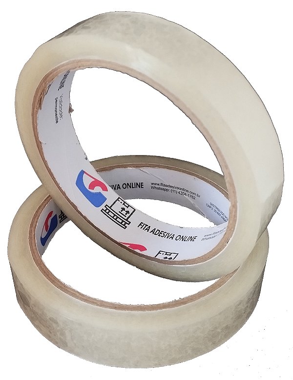 13Un Fita Adesiva 18x50 Cristal - Pacote Atacado | Fita Adesiva Online