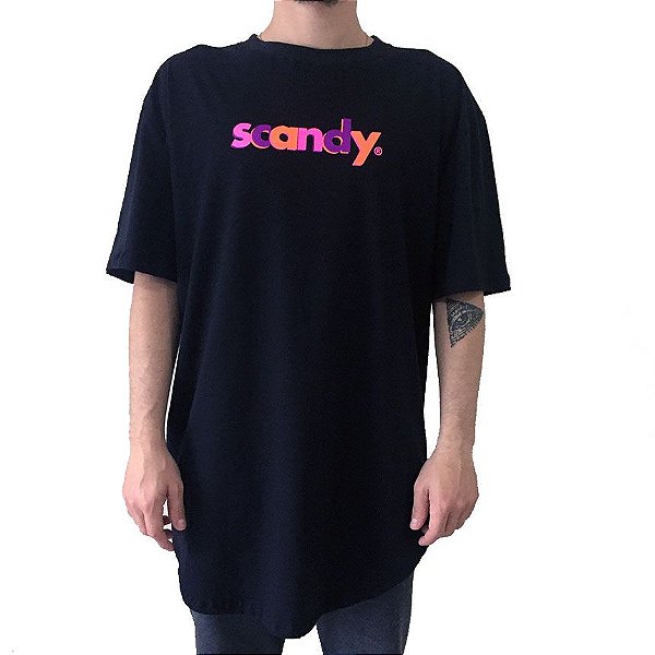 Camiseta Scandy Random Colors Preta