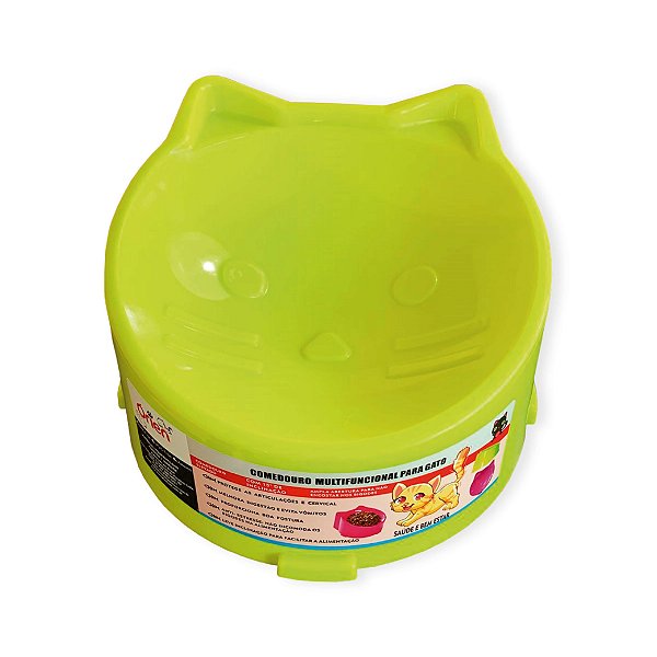 Pote Comedouro para Gatos Verde OrienPet