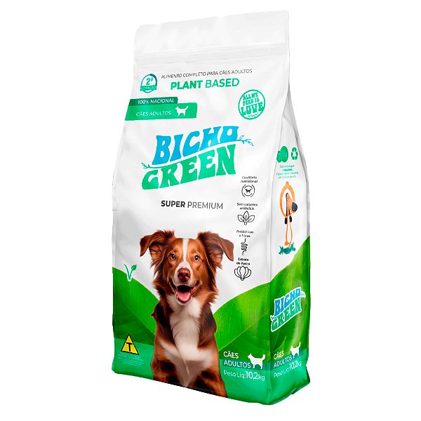 Ração Vegetariana para Cães 10,2kg Bicho Green