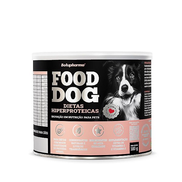 Food Dog Dietas Hiperproteicas Suplemento para Cães 100g Botupharma