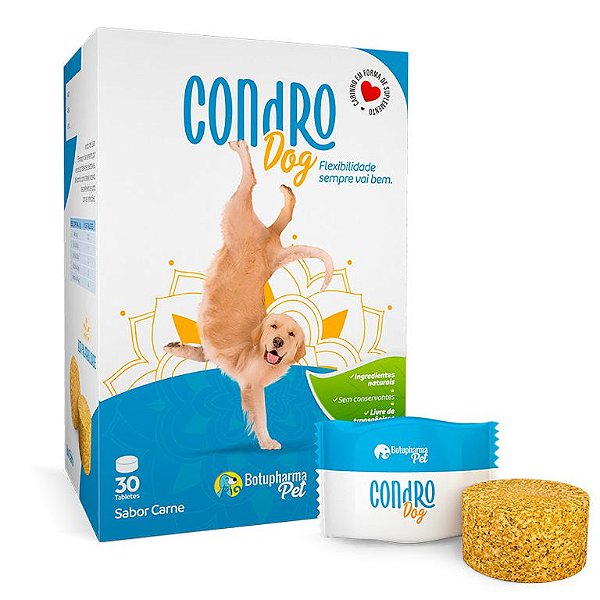 Suplemento Condro Dog 210mg para Cães Botupharma Pet