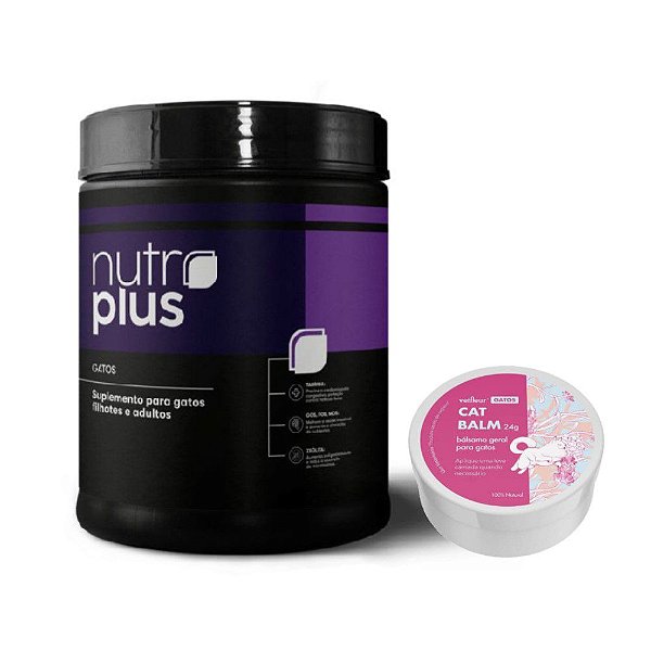 Kit Suplemento para Gatos 100g Nutroplus e Bálsamo VetFleur