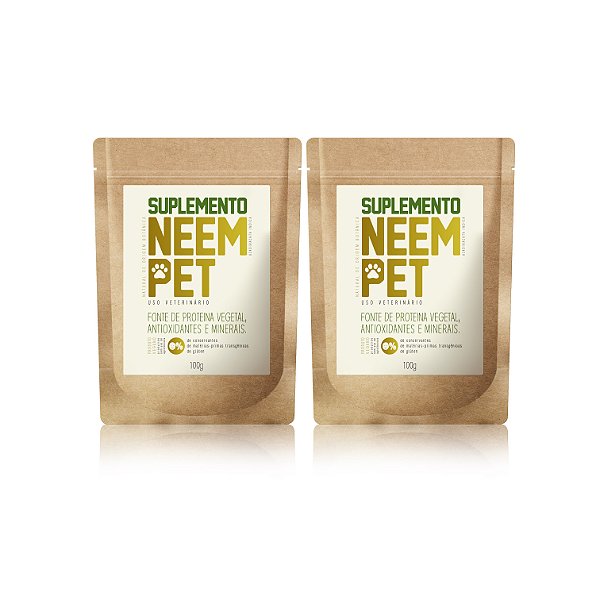 Kit 2 Suplemento Neem Pet Cães Gatos 100g Openeem
