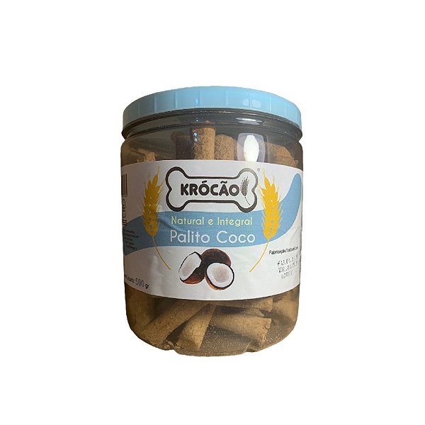 Biscoito Natural para Cachorro Palito Coco 500g - Krocão