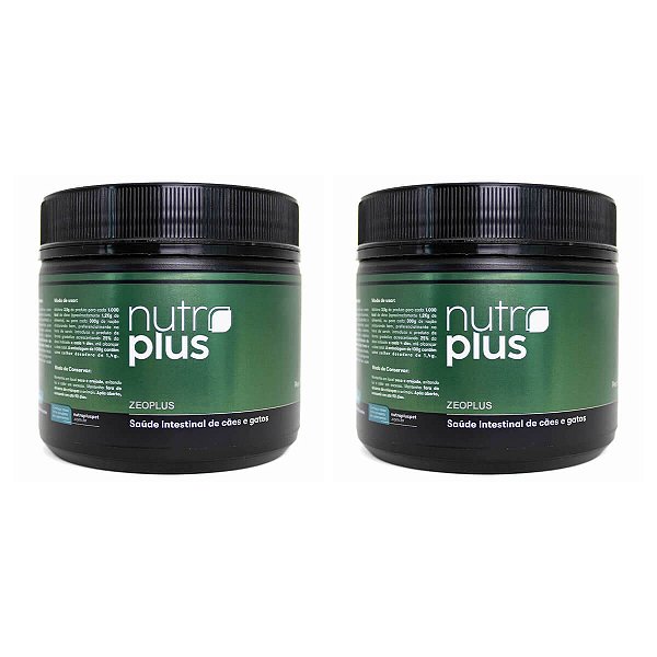 Kit com 2 Suplementos Nutroplus Zeoplus para Saúde Intestinal de Cães e Gatos 100 g | Nutroplus Pet