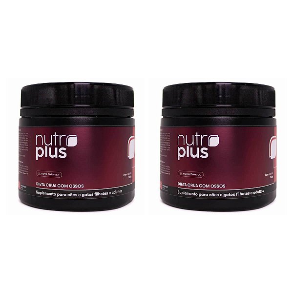Kit com 2 Suplementos Nutroplus para Dietas Cruas com Ossos de Cães e Gatos 100 g | Nutroplus Pet