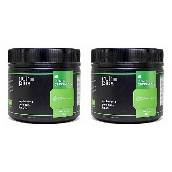 Kit com 2 Suplementos Nutroplus Primus Crescimento para Cães 100 g | Nutroplus Pet