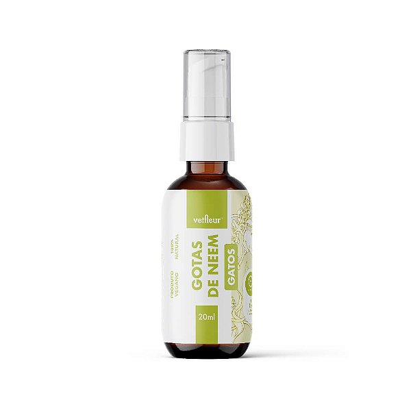 Repelente para Gatos Gotas de Neem Bioprotetor Vetfleur 20ml