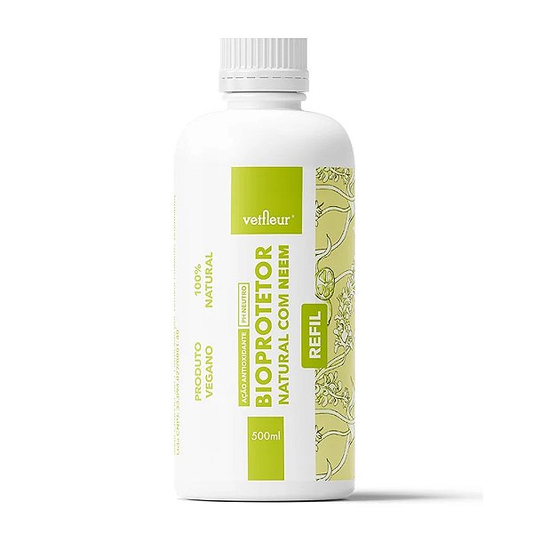 Bioprotetor Natural com Neem Repelente para Cachorro Refil 500ml Vetfleur