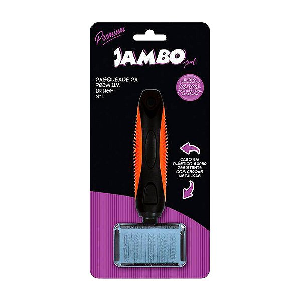 Rasqueadeira Premium Brush N.1 Pequena Jambo Pet