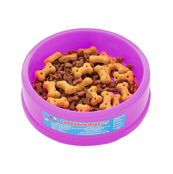 Pote Comedouro Cães Liso Rosa ÓrienPet