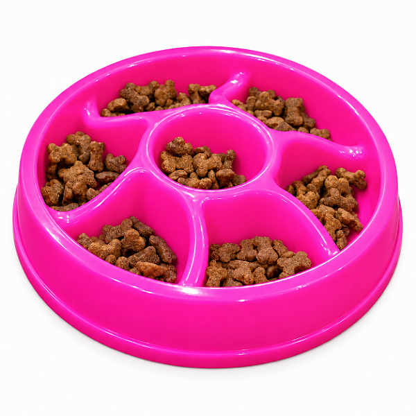 Comedouro Lento para Cães Roda Lilás | ÓrienPet