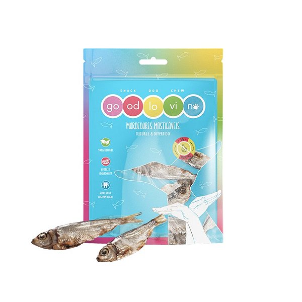 Petisco Natural Sardinha Desidratada para Cachorro e Gato - Good Lovin