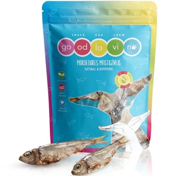 Petisco para Cães e Gatos Sardinha Desidratada Good Lovin