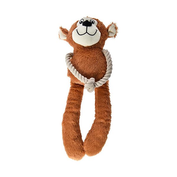Brinquedo para Cachorro Pelúcia Macaquinho com Corda Chalesco