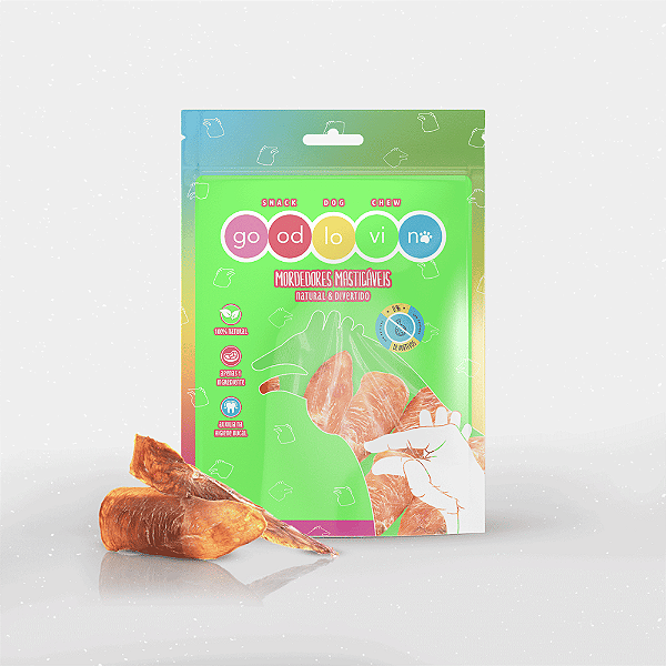 Petisco para Cães Gatos Sticks de Filé Peito Frango 60g Good Lovin