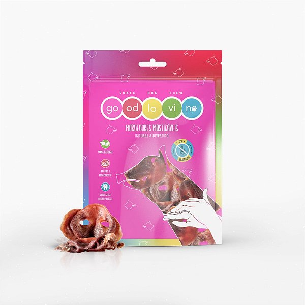Petisco para Cães e Gatos Snack Focinho Suíno 6un Good Lovin