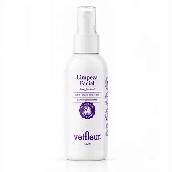 Loção Limpeza Facial para Cães 120 ml | VetFleur