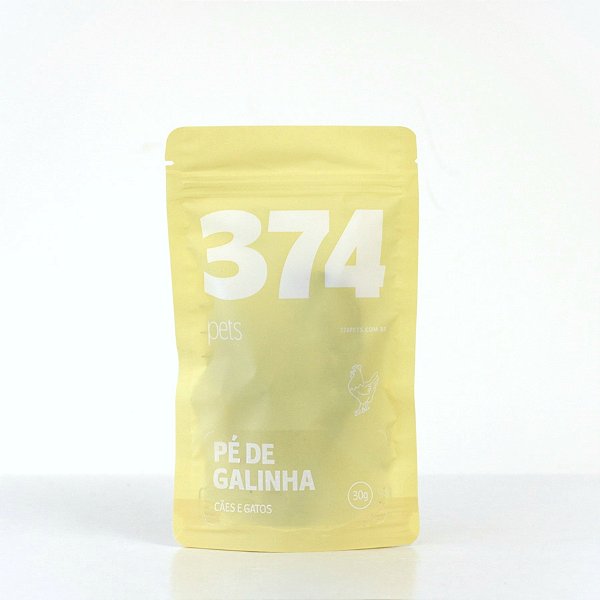 Petisco para Cachorro e Gato Natural Pé de Galinha 3 UN 374 Pets