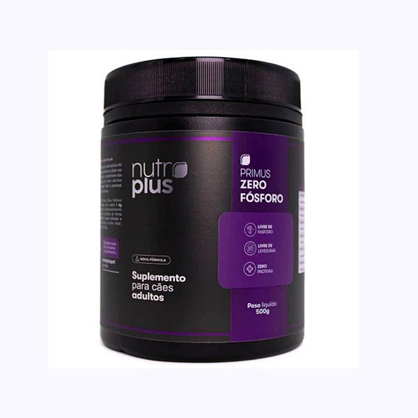 Suplemento Nutroplus Primus Zero Fósforo para Cães Adultos 500 g | Restrição de Fósforo