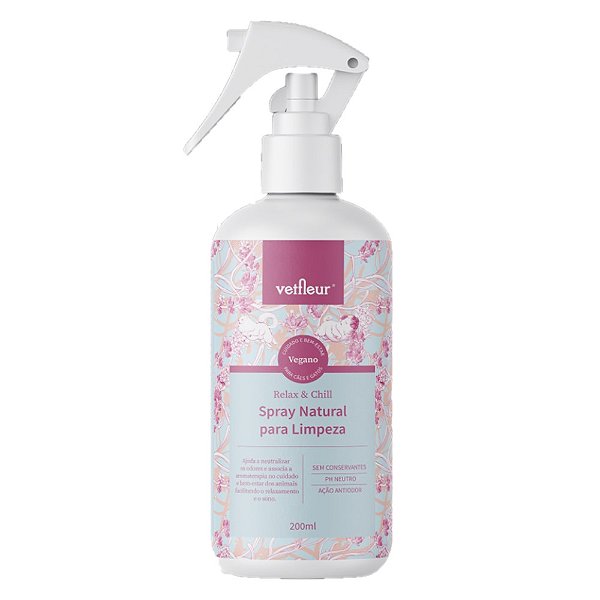 Spray Limpeza Patas Corpo para Cães 200ml Vetfleur