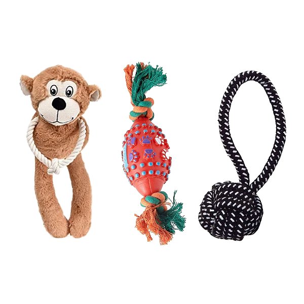 Kit Brinquedo Cães Pequenos Chalesco