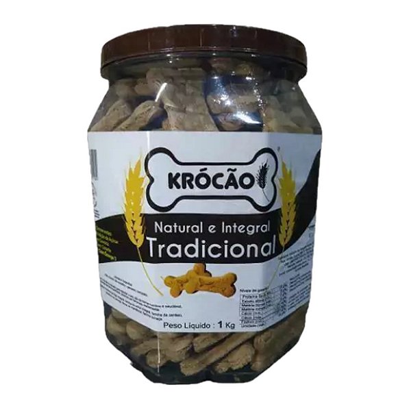 Biscoito Natural para Cães Tradicional 1 Kg - Krocão