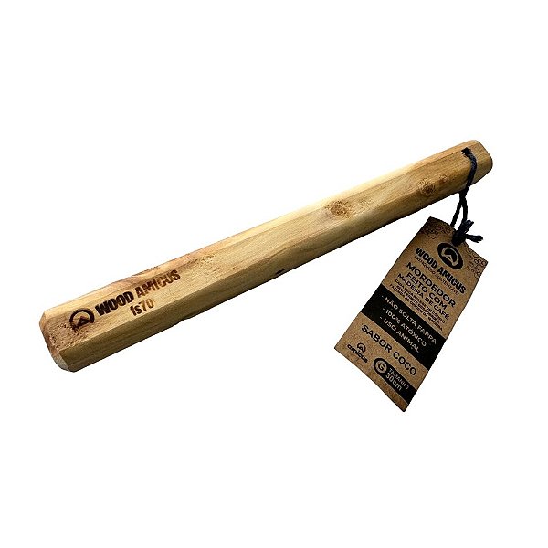 Mordedor Natural para Cachorro Madeira Café G Wood N Pets